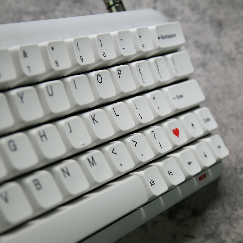 ACGAM Minimalist White Dye-Subbed PBT MDA Profile Keycap Set - Thumbnail 4