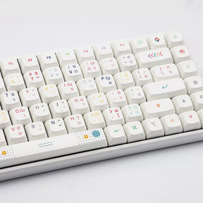 ACGAM Neon Light Thai Layout XDA Profile Keycap Set 127 Keys