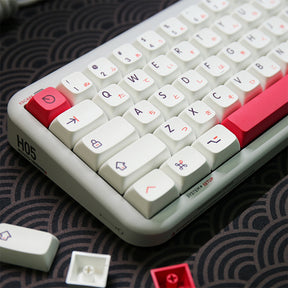 ACGAM Pink Indigo Japanese Layout XDA Profile PBT Keycap Set 126 คีย์