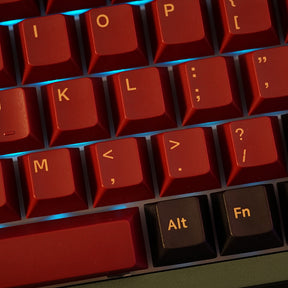 ACGAM Red Samurai Theme PBT Cherry Profile Keycap Set 159 Keys