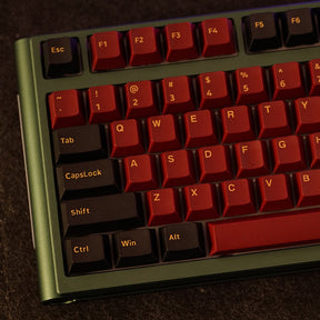 ACGAM Red Samurai Theme PBT Cherry Profile Keycap Set 159 Keys