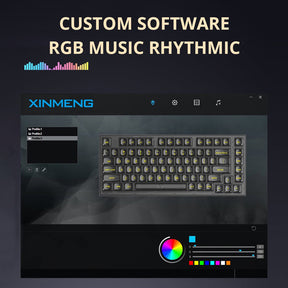 ACGAM Xinmeng X75 투명 유선 기계식 키보드