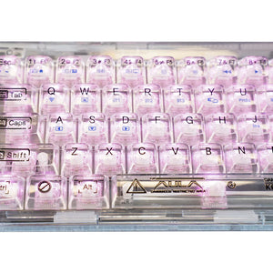 AULA F68 Tastiera meccanica RGB a 3 modalità con guarnizione trasparente
