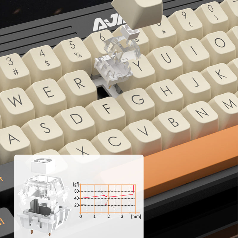 Ajazz AC067 Cheese Mechanical Keyboard details