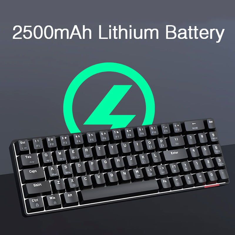 Ajazz AK692 3 Mode Mechanical Keyboard battery