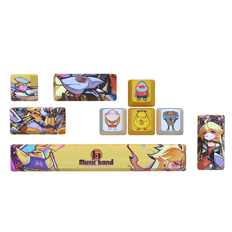Ajazz Music Band Keycaps show