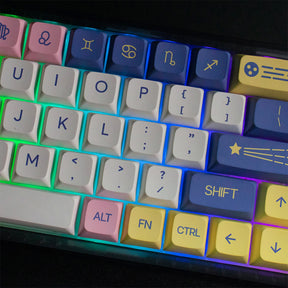 ACGAM Astrology Purple Constellation XDA Profile Keycap Set 134 Keys