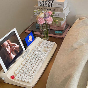 ACGAM ACTTO B503 タイプライター レトロ Bluetooth メンブレン キーボード