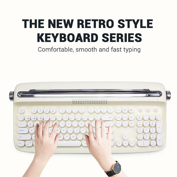 ACGAM ACTTO B503 Typewriter Retro Bluetooth Membrane Keyboard WhatGeek
