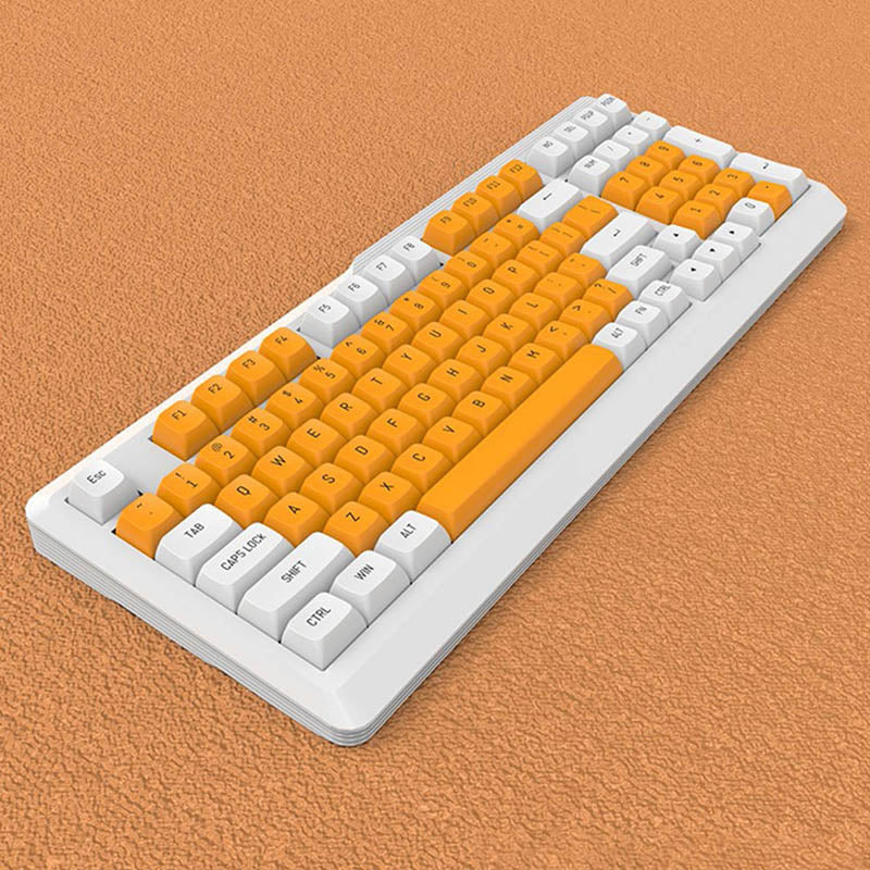 mechanical keyboard orange color