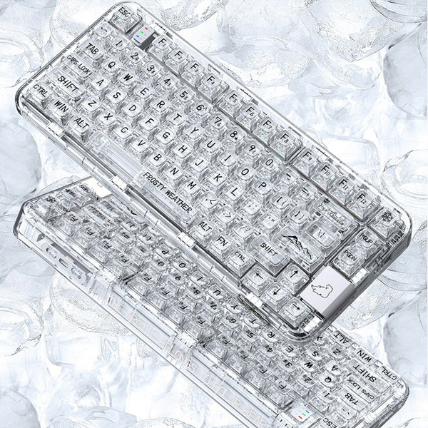 CoolKiller CK75 transparent mechanical keyboard details