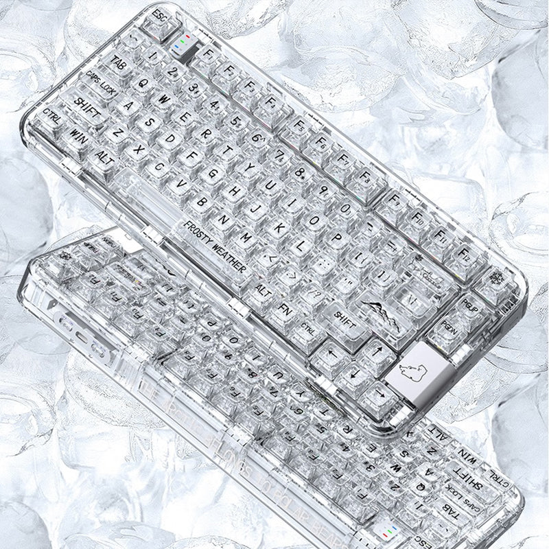 CoolKiller CK75 transparent mechanical keyboard details