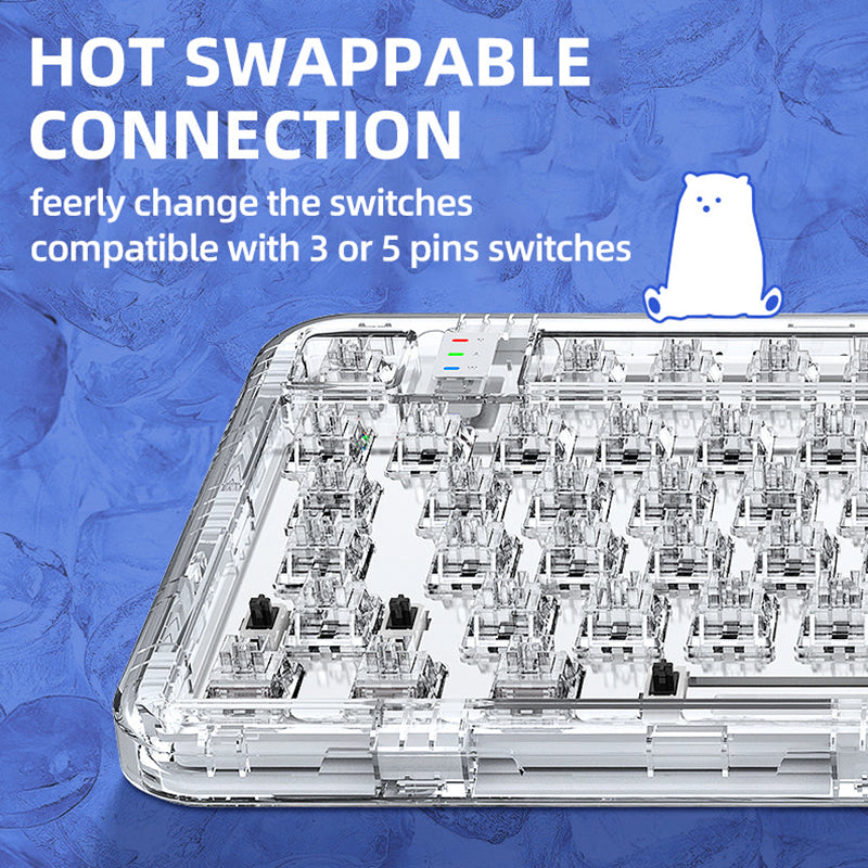 CoolKiller CK75 Mechanical Keyboard Hot Swappable connection