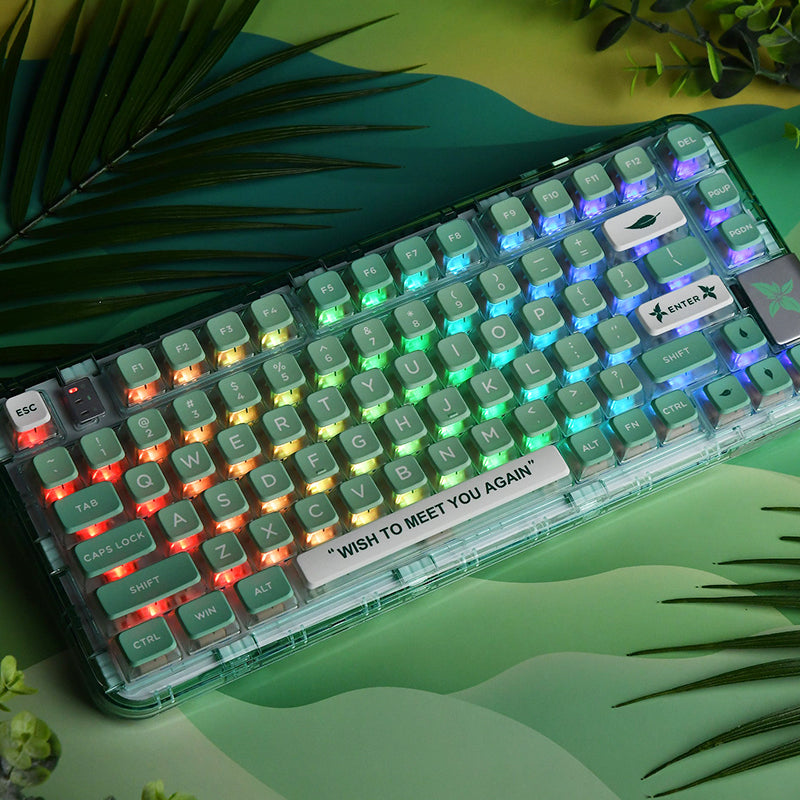 CoolKiller CK75 Triple Mode Transparent Mechanical Keyboard - Thumbnail 5