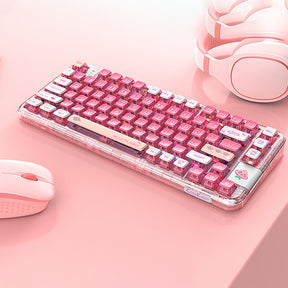 CoolKiller CK75 Pink Mechanical Keyboard