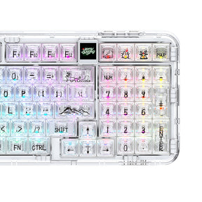 CoolKiller CK98 3-Mode Transparent Mechanical Keyboard