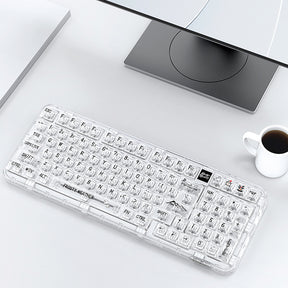 CoolKiller CK98 3-Mode Transparent Mechanical Keyboard