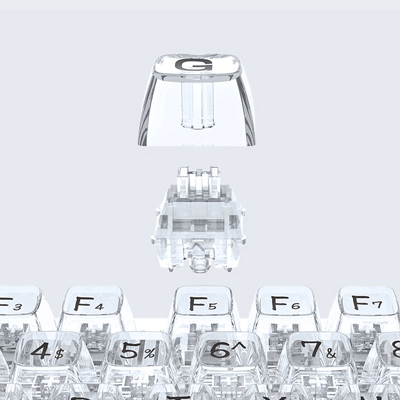 CoolKiller CK98 Transparent Mechanical Keyboard - WhatGeek