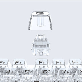 CoolKiller CK98 3-Mode Transparent Mechanical Keyboard