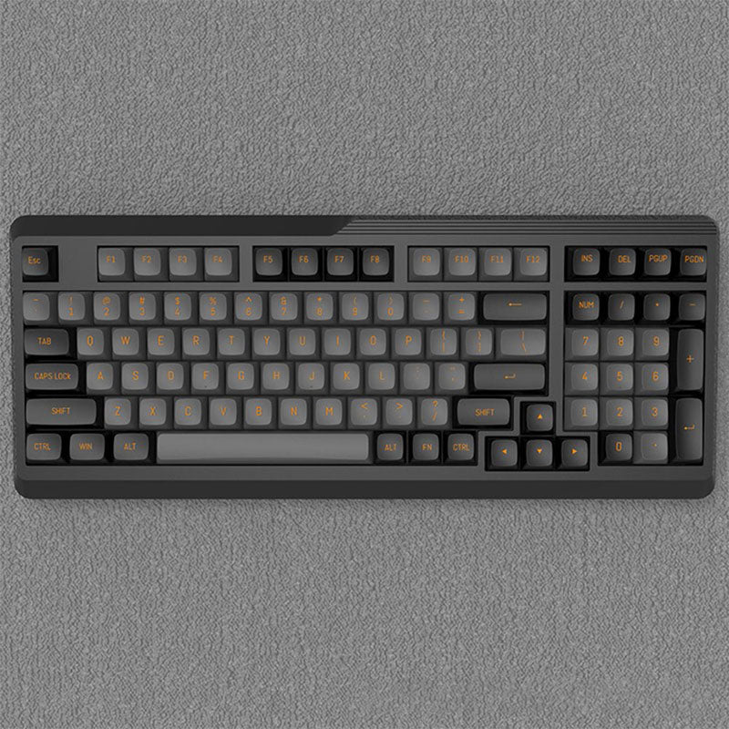 Black Gray Gold Color 148 Keys Keyboard - whatgeek