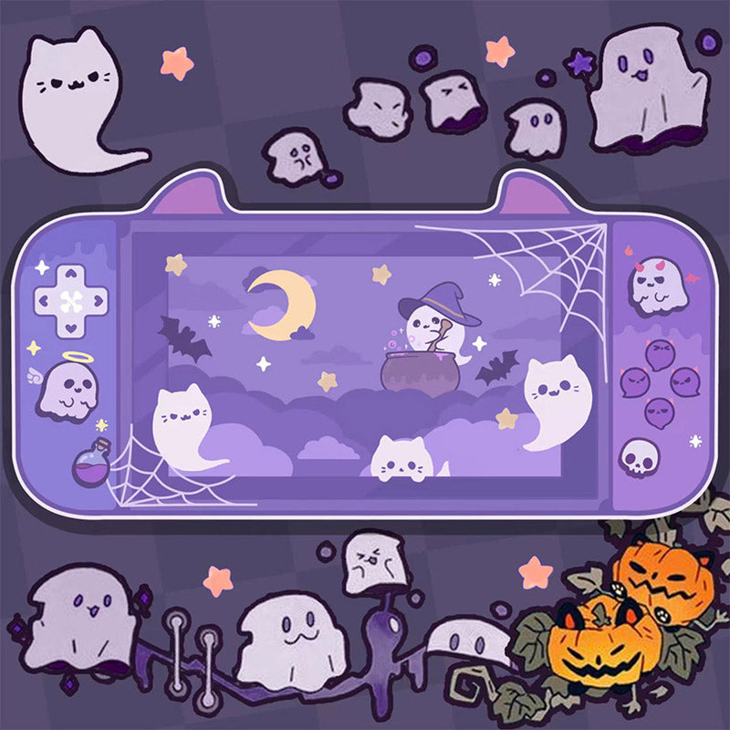 Tapis de bureau ACGAM Cute Ghosts Grand tapis de souris de jeu