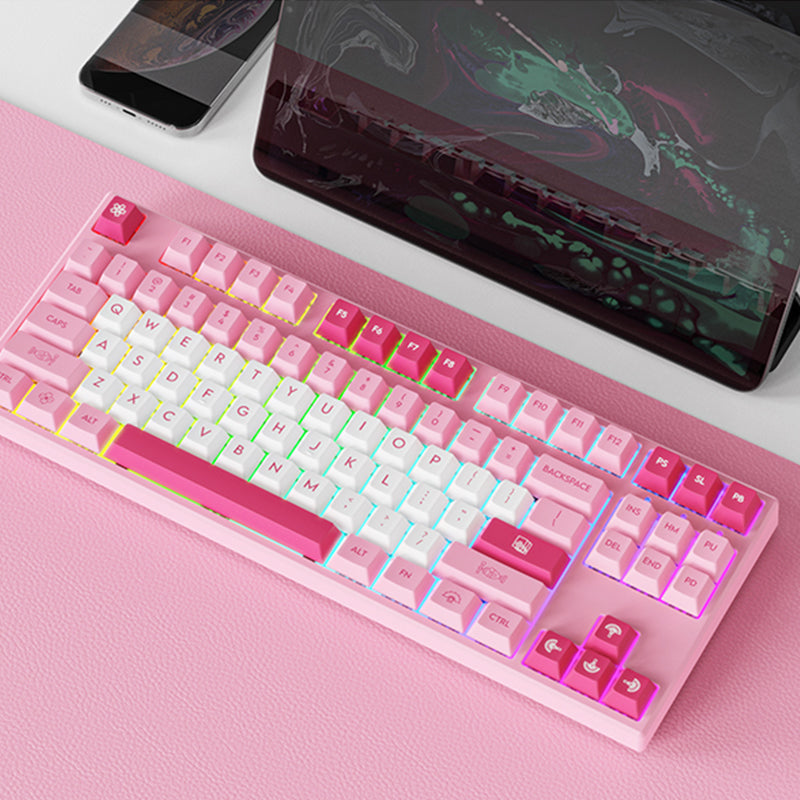 ACGAM 6087 Pink TKL Mechanische Tastatur