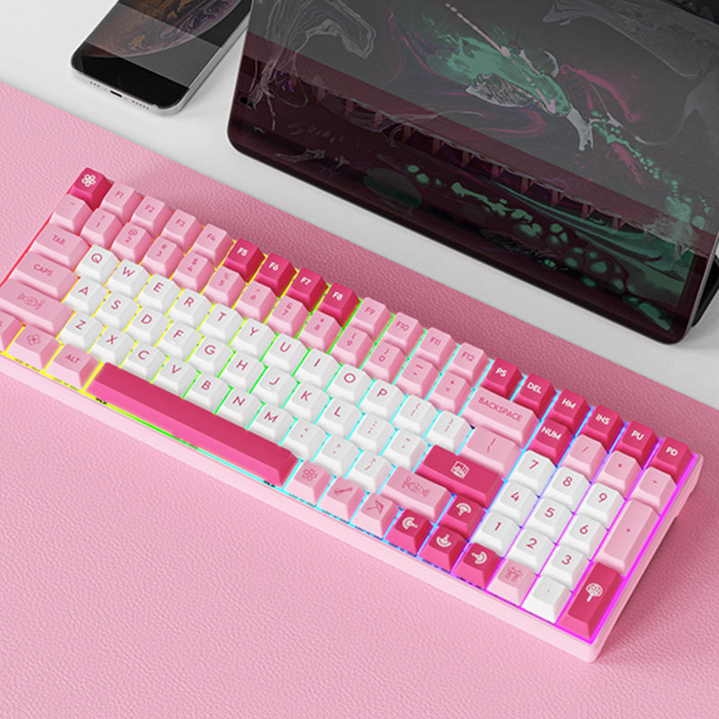 Teclado mecánico ACGAM 6096 rosa 96%