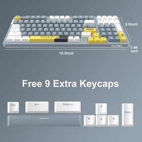 Dareu A98 keyboard PBT keycaps