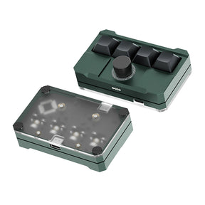DOIO KB04-01 Macro Tastiera 4 Tasti + 1 Manopola Macro Pad