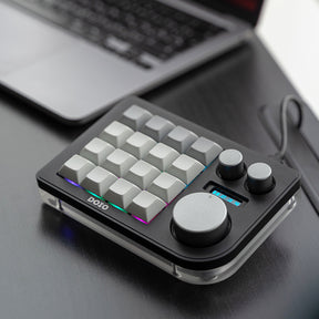 DOIO KB16-01 Macro Keyboard 16 Keys + 3 Knob Macro Pad