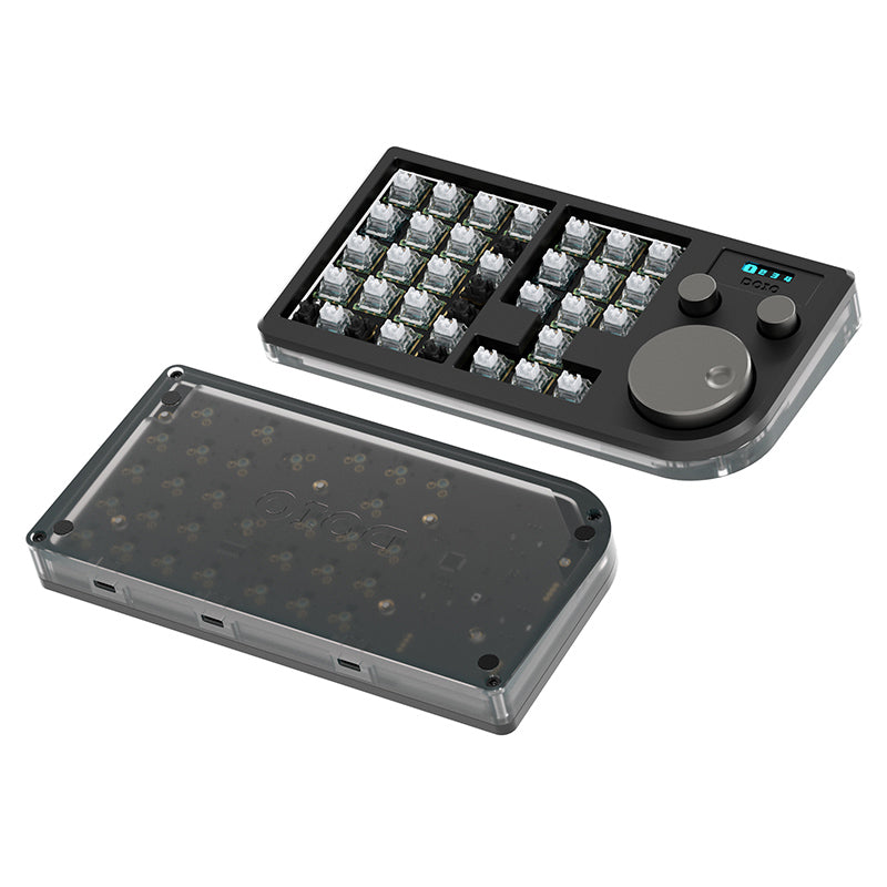 DOIO KB30-01 Macro Keyboard 30 Keys + 3 Knob Macro Pad