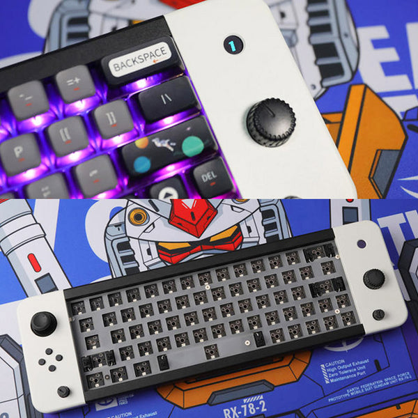 DOIO KB64G-01 Game64 VIA Kit de bricolaje con control de perilla triple