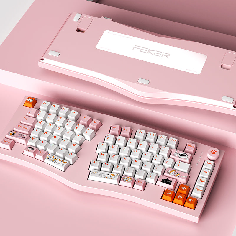 FEKER Alice75 エルゴノミックキーボード FEKER Alice75 Aluminium Alloy Hot Swap Mechanical Keyboard