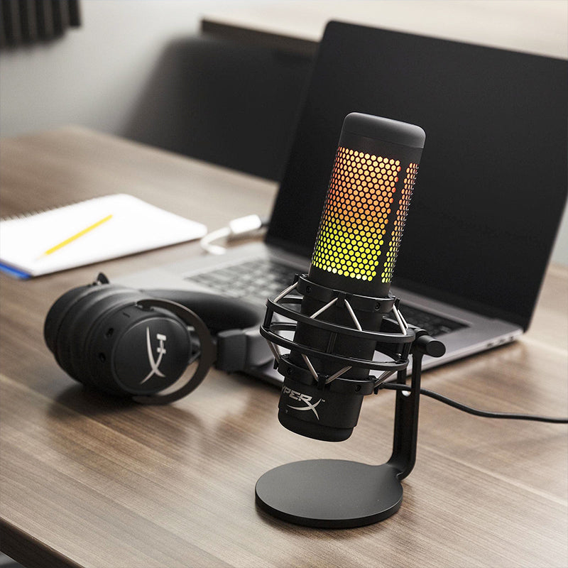 HyperX - QuadCast S USB Electret Condenser Microphone - WhatGeek