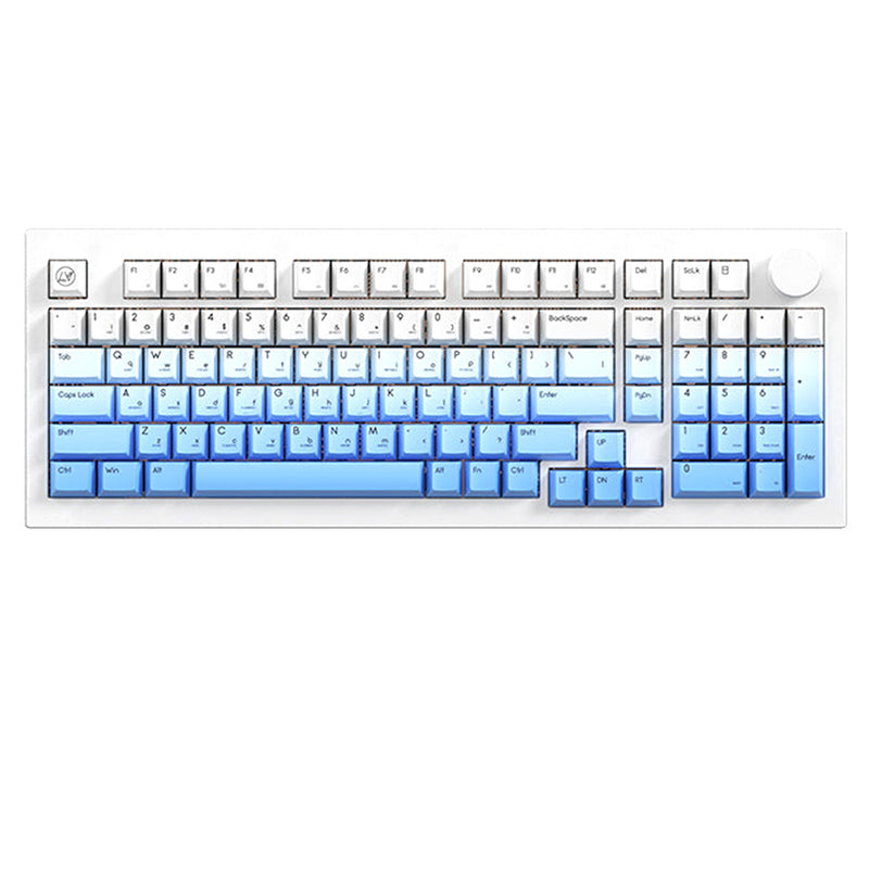 JAMESDONKEY RS2 Weiße kabellose mechanische Tastatur aus Aluminium