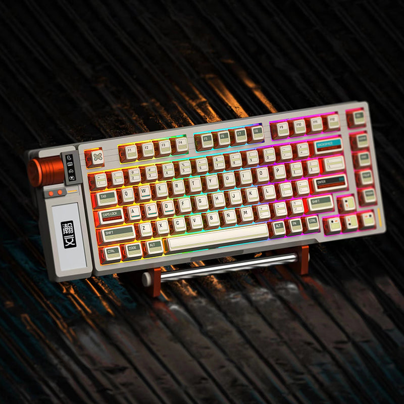 Set di copritasti PBT con profilo OEM stile Cyberpunk serie Keytok CTRL