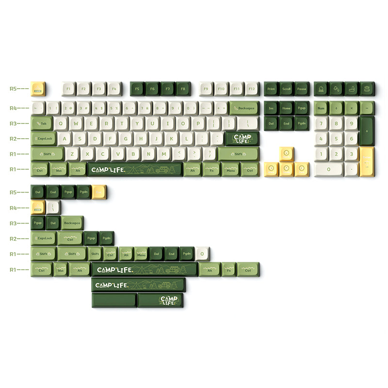 Keytok Camping KDA Profile PBT Keycap Set 142 Keys