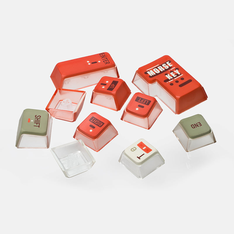 Keytok Morse Semi-Transparent Keycap Set 121 Keys details