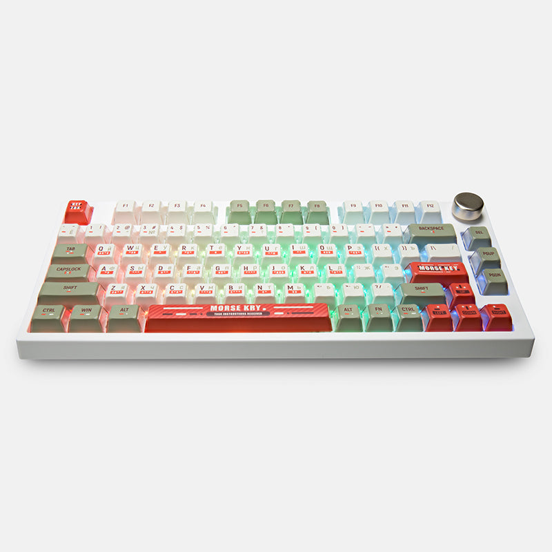 Keytok Morse Semi-Transparent Keycap Set 121 Keys show