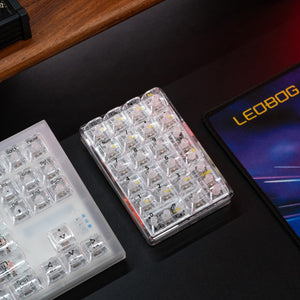 LEOBOG K21 Tastierino numerico wireless trasparente