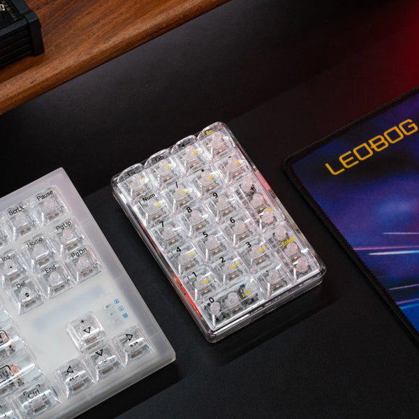 LEOBOG K21 Tastierino numerico wireless trasparente