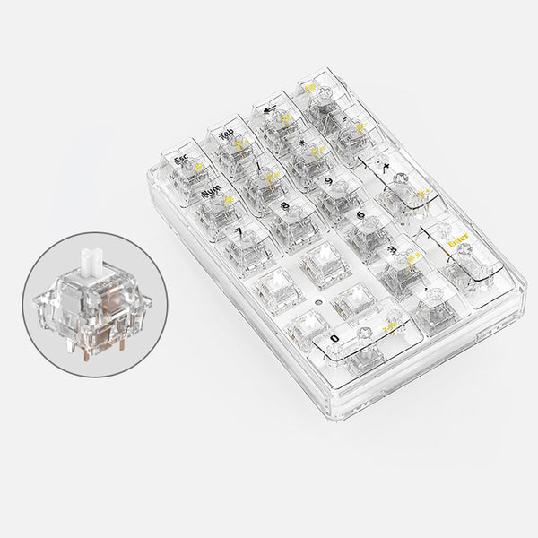 LEOBOG K21 Tastierino numerico wireless trasparente