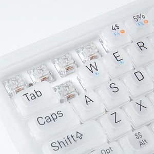 Lofree 1% Dual Mode Transparent Keyboard