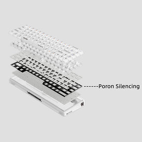 Lofree 1% Dual Mode Transparent Keyboard