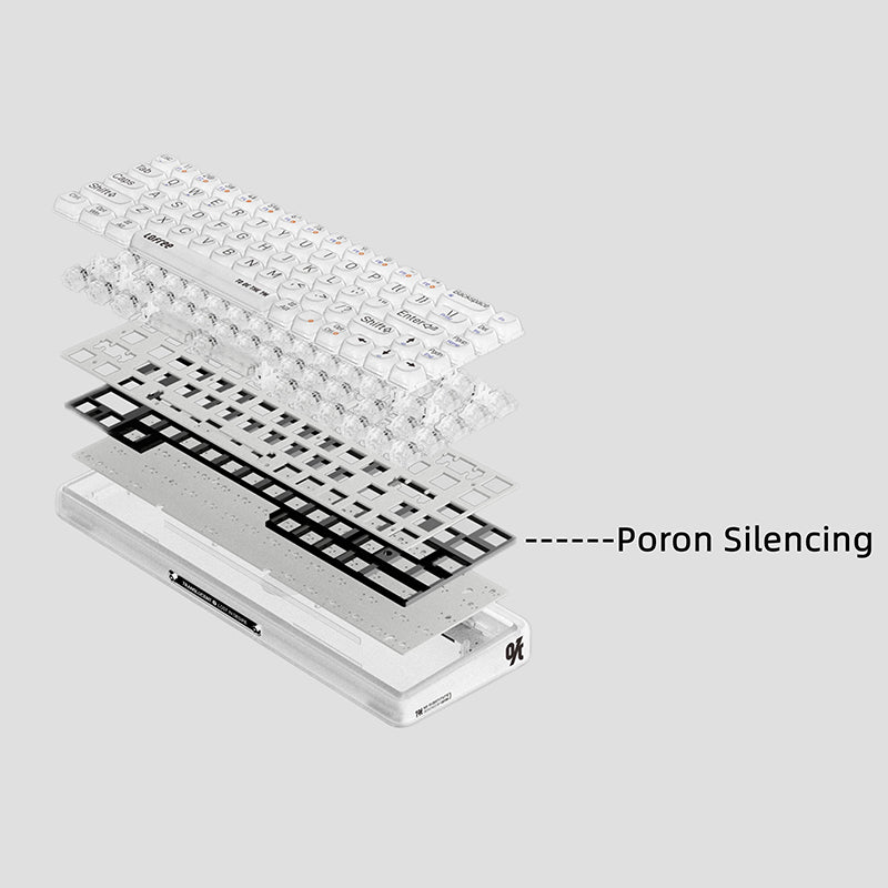 Lofree 1% Dual Mode Transparent Mechanical Keyboard