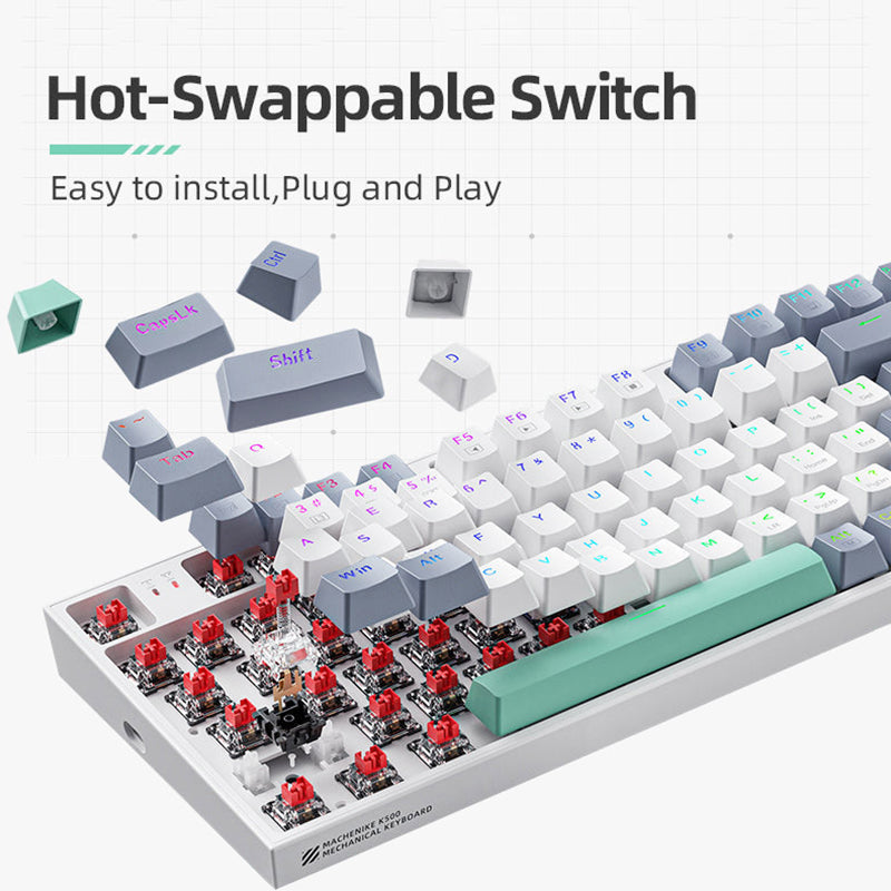 Machenike K500 Kabelgebundene mechanische Tastatur