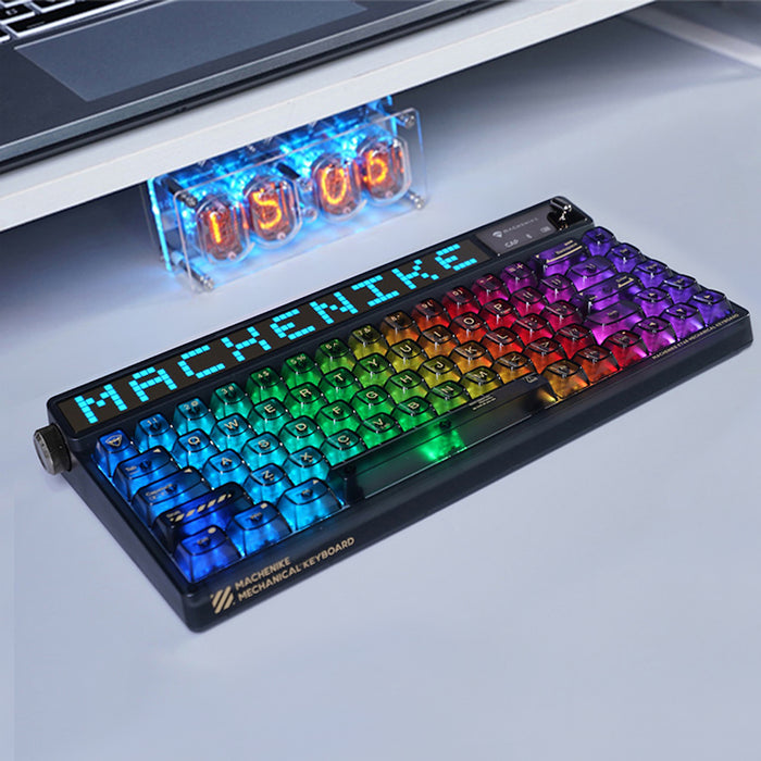 Machenike KT68 스마트 스크린 핫스왑 기계식 키보드 - WhatGeek