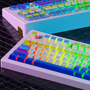 MOMOKA Pixel Ocean ANSI/ISO OEM Profile Keycap Set 128 Keys