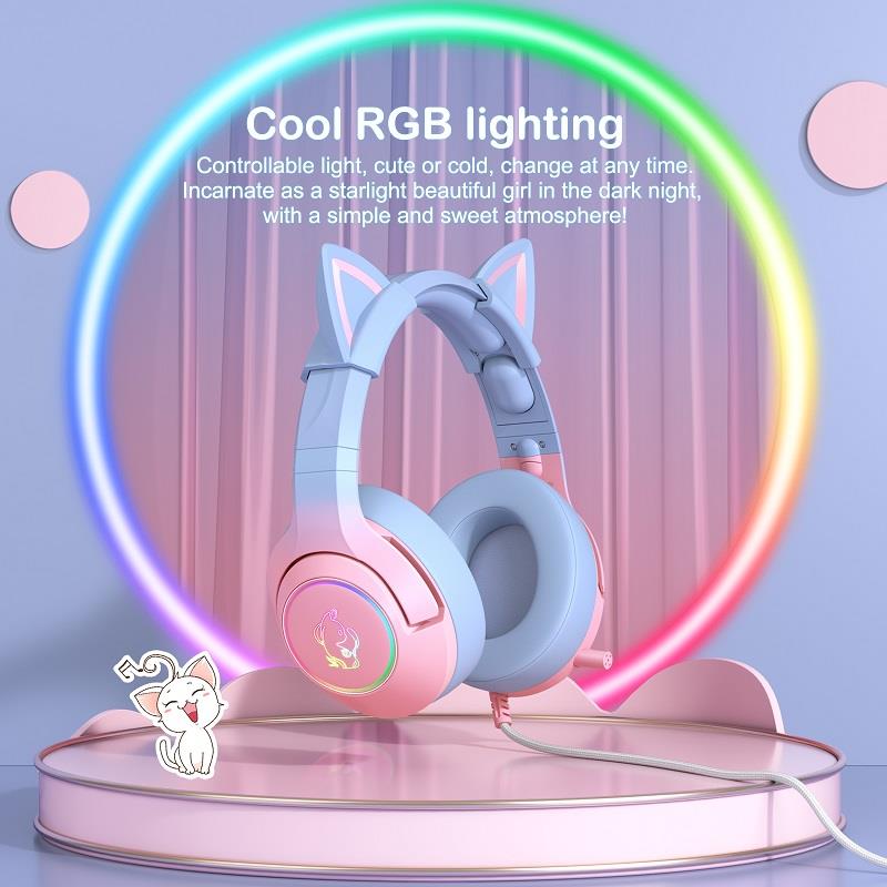Auriculares para juegos ONIKUMA K9 Gradient Cat Ear