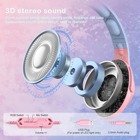 ONIKUMA K9 Gradient Cat-Ear-Gaming-Headset